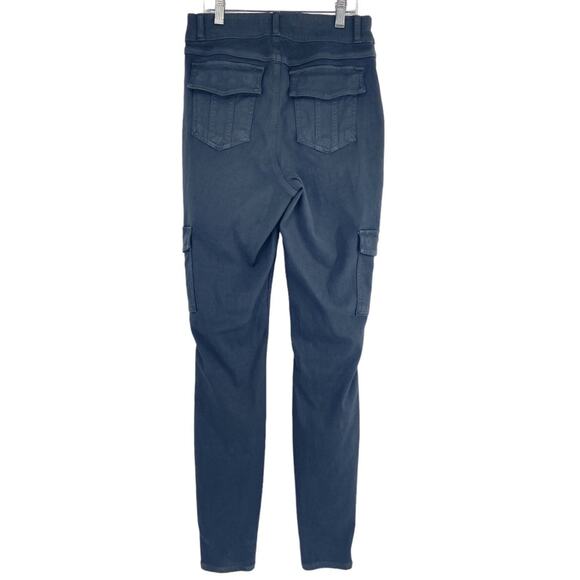 Spanx Stretch Twill Ankle Cargo Pants Washed Black Medium TALL‎ - Picture 6 of 9